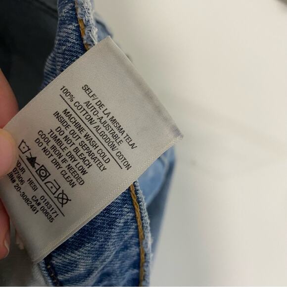 Hudson Women's Distressed Sloane Extreme Baggy Jeans Blue Size 30 - Picture 8 of 9